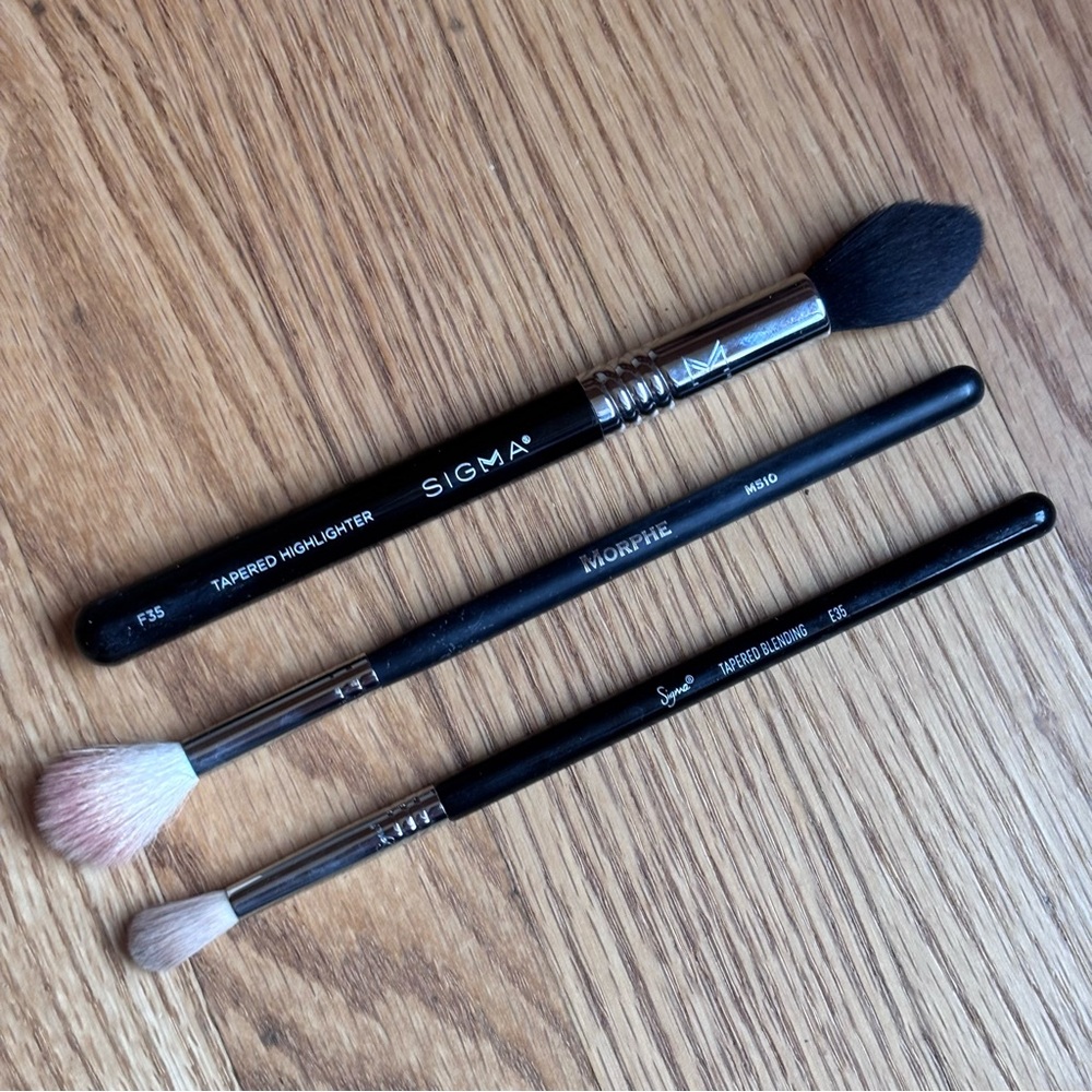 Sigma F35, Sigma E35 and Morphe M510 Makeup Brushes